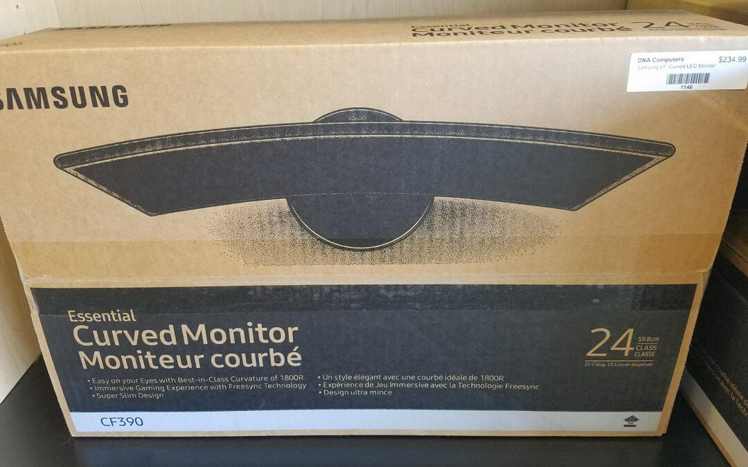 Curved monitors now in stock!